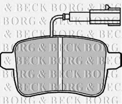 BORG & BECK bbp2240 -  Комплект тормозных колодок, дисковый тормоз